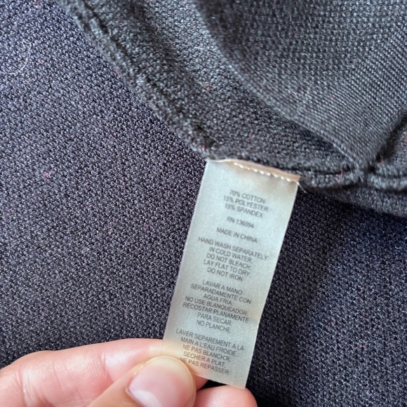 Vila Milano Black cotton blend cardigan sweater size Large - Picture 6 of 10